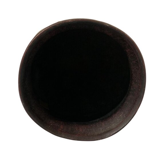 Ceramic Mid Century Head In Hand 2 Piece Figural Vase Urn Holder Metal Accents - Picture 6 of 10